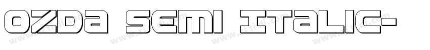 Ozda Semi Italic字体转换